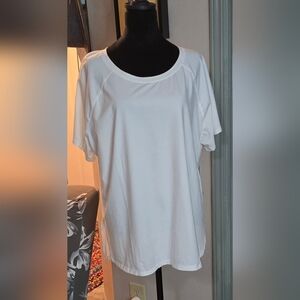 ISABELLA ACTIVE WEAR White Short Sleeve Top